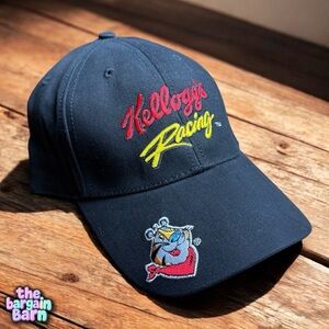 Kellogg’s Racing Cheez-It Nascar Adult Black Vintage 90’s Baseball Hat (NWOT)